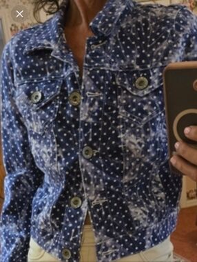 Wallflower Navy Polka Dot Jacket